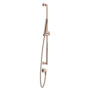 Gessi Inciso ensemble de barres de douche 800 mm, avec raccord mural coudé 1/2, douche anticalcaire et flexible 1500 mm Support de douche non orientable, 58142030, Couleur: PVD de cuivre