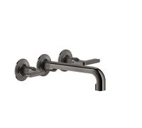 Gessi Inciso kit de couleurs pour mitigeur lavabo 2 mains, avec béqu'illes et bec 190-210 mm, sans garniture découlement, 58090706, Couleur: Métal noir PVD