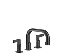 Gessi Inciso- Mélangeur lavabo 3 trous avec bec H=59 mm x saillie 140 mm, pour lavabo sous plan, avec vidage automatique, 58011713, Couleur: Laiton antique