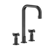 Gessi Inciso+ Mélangeur lavabo 3 trous, bec H=212 mm x 160 mm projection, avec vidage automatique, 58115713, Couleur: Laiton antique