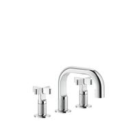 Gessi Inciso+ Mélangeur lavabo 3 trous, bec H=59 mm x saillie 140 mm, sans garniture mécanique, 58112031, Couleur: chrome
