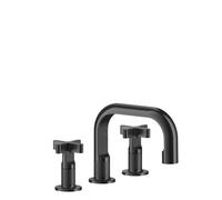 Gessi Inciso+ Mélangeur lavabo 3 trous, bec H=59 mm x saillie 140 mm, sans garniture mécanique, 58112735, Couleur: Bronze chaud PVD