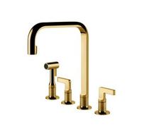Gessi INCISO Monogetto Gold PVD - 58703#246 Mitigeur Évier | Mitigeur, Jet simple, Finition or PVD
