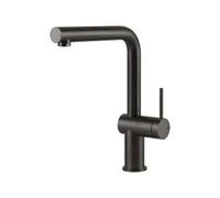 Gessi INEDITO Girevole Black Metal Brushed PVD - 60431#707 Mitigeur Évier | Bec pivotant, finition noir brossé, levier ergonomique