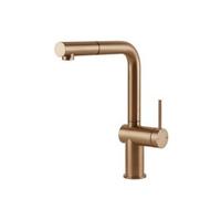 Gessi INEDITO Monogetto Warm Bronze Brushed PVD - 60433#726 Mitigeur Évier | Acier PVD bronze, Monojets, Hauteur 250 mm
