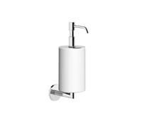 Gessi Ingranaggio, distributeur de savon mural, récipient blanc mat, 63813299, Couleur: Noir XL