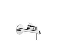Gessi Ingranaggio kit prêt à poser pour mitigeur monocommande à encastrer, lavabo avec rosaces simples D=65 mm, bec 160-130 mm, 63581031, Couleur: chrome