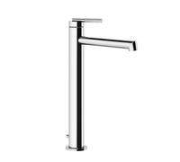 Gessi Ingranaggio mélangeur monocommande de lavabo, version haute, avec vidage 1 1/4, saillie 174mm, 63505706, Couleur: Métal noir PVD