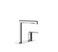 Gessi Ingranaggio mitigeur monocommande de lavabo, bec séparé monté sur plaque, hauteur bec162mm x saillie 144mm, sans vidage, 63515735, Couleur: Bronze chaud PVD