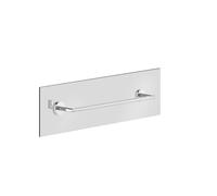 Gessi Ingranaggio, porte-serviettes 450mm pour montage sur une paroi en verre de 8-10mm dépaisseur 2x2 trous de 10mm sur la paroi en verre, 63926707, Couleur: Métal noir brossé PVD