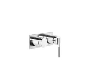 Gessi Ingranaggio set prêt à poser mélangeur bain/douche monocommande avec plaque rectangulaire, avec cartouche inverseur 2 voies, 63579187, Couleur: Bronze antique