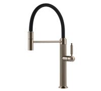 GESSI mitigeur robinet de cuisine 60634 VENTI20 Collection (Finox Brushed Nickel - Métal)