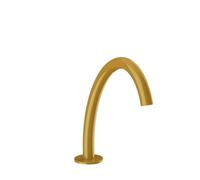 Gessi Origini Bec déverseur pour lavabo, version moyenne pour capteur séparé du mitigeur, saillie 186mm, 66021277, Couleur: Ocre Brillant