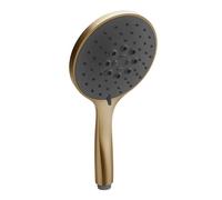 Gessi Origini Douchette anticalcaire, avec insert noir, 3 jets, 14378726, Couleur: Bronze chaud brossé PVD