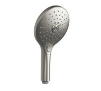 Gessi Origini Douchette anticalcaire, avec sélecteur à bouton-poussoir, 3 jets, 47351147, Couleur: Chrome brossé