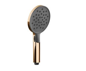 Gessi Origini Douchette anticalcaire, avec sélecteur rotatif, 2 jets, avec insert noir, 47350735, Couleur: Bronze chaud PVD