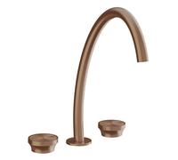 Gessi Origini Mélangeur 3 trous pour lavabo, version haute, sans vidage, saillie 230mm, 66016708, Couleur: Cuivre brossé PVD