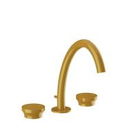 Gessi Origini Mélangeur 3 trous pour lavabo, version moyenne, avec vidage, saillie 186mm, 66013277, Couleur: Glossy Ocra