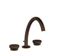 Gessi Origini Mélangeur 3 trous pour lavabo, version moyenne, avec vidage, saillie 186mm, 66013845, Couleur: bronze foncÃ©