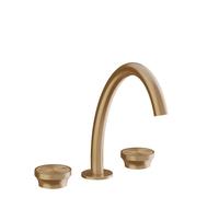 Gessi Origini Mélangeur 3 trous pour lavabo, version moyenne, sans vidage, saillie 186mm, 66014726, Couleur: Bronze chaud brossé PVD