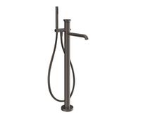 Gessi Origini Set de finition Mitigeur monocommandé pour bain, avec bec, flexible, douchette, montage au sol, saillie 260mm, 66028707, Couleur: PVD