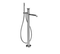 Gessi Origini Set de finition Mitigeur monocommandé pour bain, avec bec, flexible, douchette, montage au sol, saillie 260mm, 66028031, Couleur: chrome