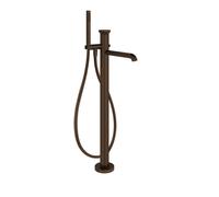 Gessi Origini Set de finition Mitigeur monocommandé pour bain, avec bec, flexible, douchette, montage au sol, saillie 260mm, 66028845, Couleur: bronze foncÃ©