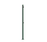 Gessi Origini Set de finition pour douche extérieure, avec coude de raccordement mural, support, flexible, douchette à main, 1 voie, montage au sol, 63209273, Couleur: Gris mat