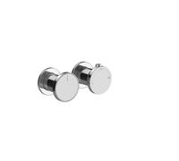 Gessi Origini Set de finition thermostat, cartouche de déviation, 2 voies, montage mural, 66134031, Couleur: chrome