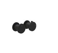 Gessi Origini Set de finition thermostat, cartouche de déviation, 2 voies, montage mural, 66134299, Couleur: Noir Mat