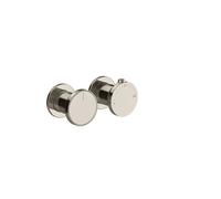 Gessi Origini Set de finition thermostat, cartouche de déviation, 2 voies, montage mural, 66134720, Couleur: Nickel PVD