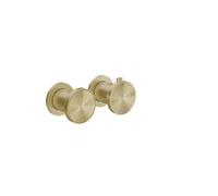 Gessi Origini Set de finition thermostat, cartouche de déviation, 2 voies, montage mural, 66134727, Couleur: Laiton brossé PVD