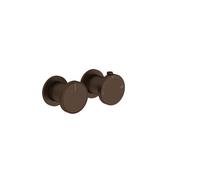 Gessi Origini Set de finition thermostat, cartouche de déviation, 2 voies, montage mural, 66134845, Couleur: bronze foncÃ©