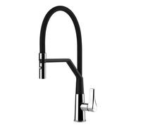 Gessi PROTON Semiprofessionale Chrome - 17191#031 Mitigeur Ãvier | Chrome brillant, Bec semi-professionnel double fonction, Hauteur bec 250 mm