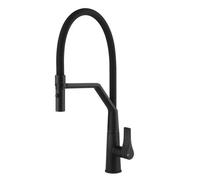 Gessi PROTON Semiprofessionale Matte Black - 17191#299 Mitigeur Ãvier | Noir mat, Bec semi-professionnel double fonction, Hauteur bec 250 mm