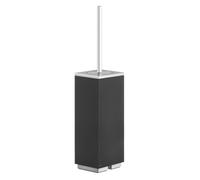 Gessi Rettangolo accessoires ensemble de brosses de toilettes à piédestal, récipient noir, 20844727, Couleur: Laiton brossé PVD