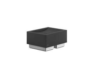 Gessi Rettangolo accessoires porte-savon version stand, bol noir, 20826099, Couleur: Noir XL
