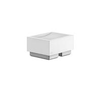 Gessi Rettangolo accessoires porte-savon version stand, plat blanc, 20825706, Couleur: Métal noir PVD