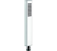 Gessi Rettangolo douche à main anticalcaire, sécurité intrinsèque, douche à main en métal, 20154031, Couleur: chrome