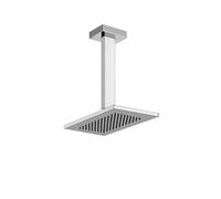 Gessi Rettangolo douche de tête anticalcaire 216x140 mm, avec articulation et bras de plafond, longueur 270 mm, 1/2 connexion, 20151; Coloris: chrome