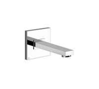 Gessi Rettangolo K, bec mural avec 1/2 raccord pour mitigeur monocommande séparé, longueur personnalisée, 20118299, Couleur: Noir XL