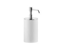 Gessi Rilievo, distributeur de savon version sur pied, gobelet blanc mat, 59537707, Couleur: Métal noir brossé PVD