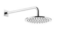Gessi Rilievo, douche de tête anticalcaire D250 mm, avec joint et support mural, 1/2 raccordement, 59148735, Couleur: Bronze chaud PVD