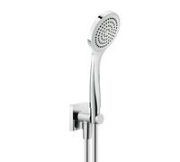 Gessi Rilievo, ensemble de douche avec raccord mural coudé 1/2 et support, flexible de 1,50 m et douchette antique à 1 jet, 59123727, Couleur: Laiton brossé PVD