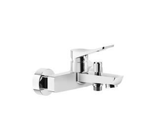 Gessi Rilievo, mitigeur monocommande de baignoire pour montage en surface 1/2, inverseur automatique bain/douche, 59013279, Couleur: Blanc CN