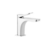 Gessi Rilievo, mitigeur monocommande de lavabo version XL (D42 mm), sans garniture découlement, saillie 131 mm, 59006149, Couleur: Optique Finox