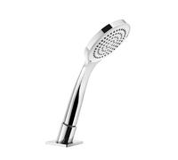 Gessi Rilievo, passage de flexible de douche avec douchette anticalcaire extractible et flexible de douche métallique sans ressort de rappel, 59127707, Couleur: Métal noir brossé PVD
