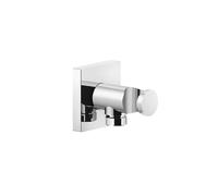Gessi Rilievo, raccord mural coudé 1/2 et support pour douchette, sécurité intrinsèque, 59161708, Couleur: Cuivre brossé PVD