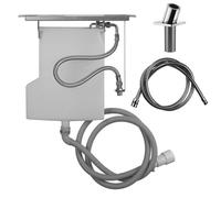 Gessi Rilievo Securflex passage de flexible pour montage sur banc de carrelage, avec flexible de douche, 59170710, Couleur: Laiton PVD
