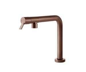 Gessi SU&GIU Sottofinestra Copper Brushed PVD - 60071#708 Mitigeur Ãvier | Cuivre brossÃ© PVD, Bec rabattable sous fenÃªtre, Hauteur rÃ©duite sous fenÃªtre
